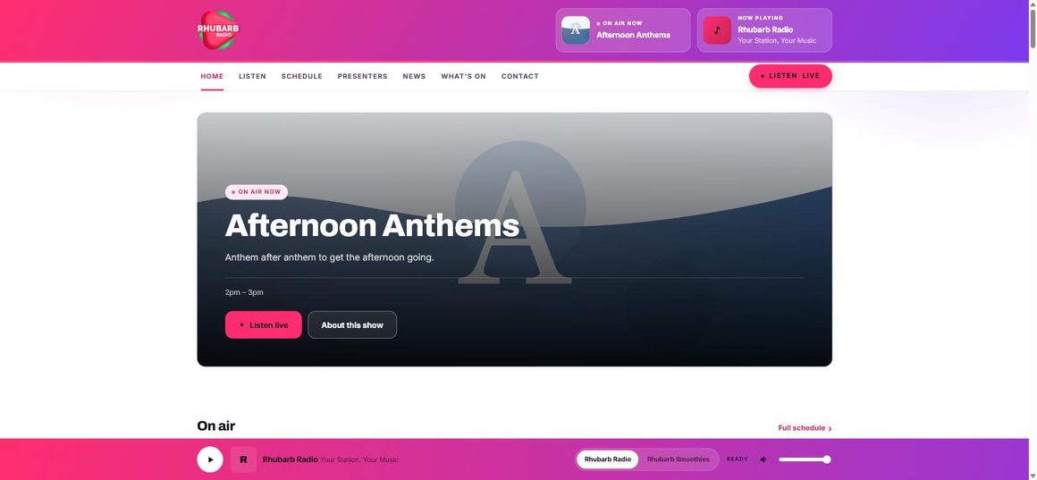 The same station in the Bold Pop theme